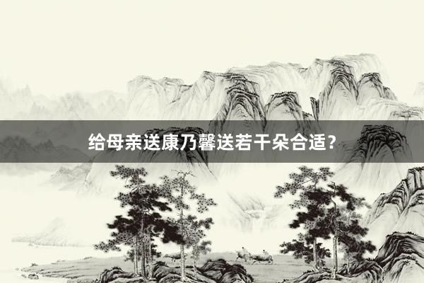 给母亲送康乃馨送若干朵合适？
